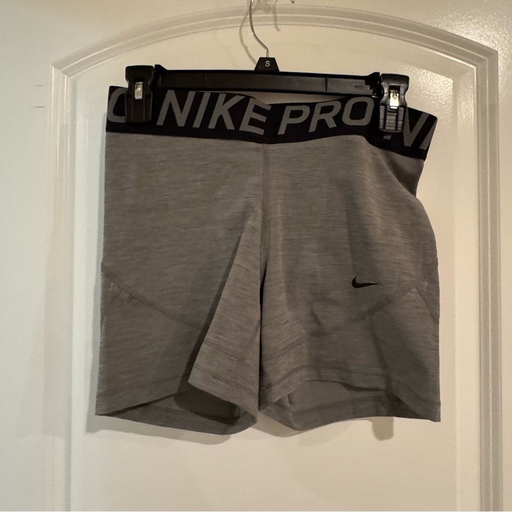 Nike Pro Women's Gray Athletic Shorts